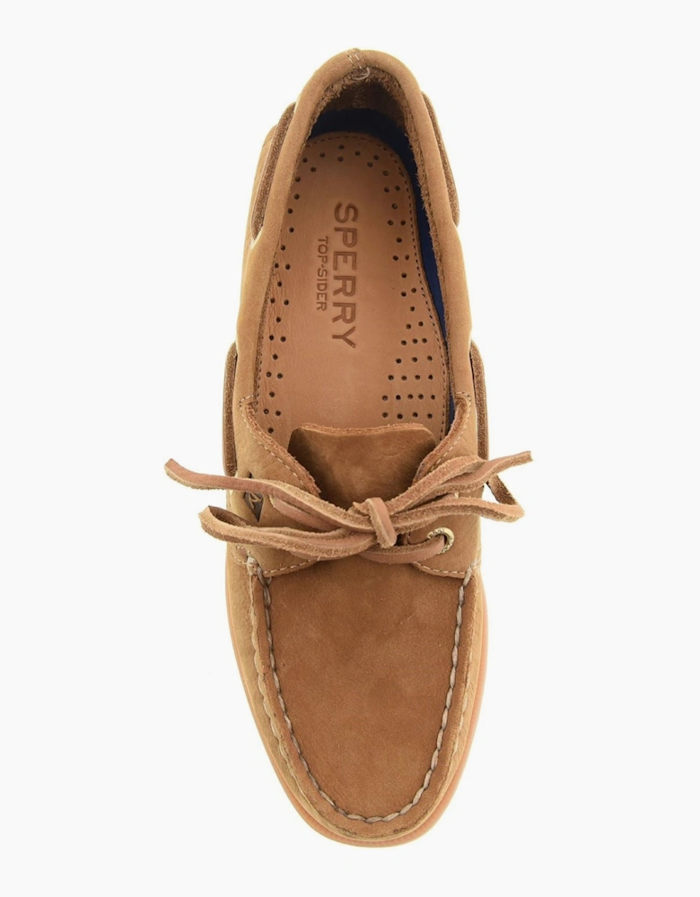 Sperry Authentic 2 Eye Boat Leather Women's Tan Boat Shoes