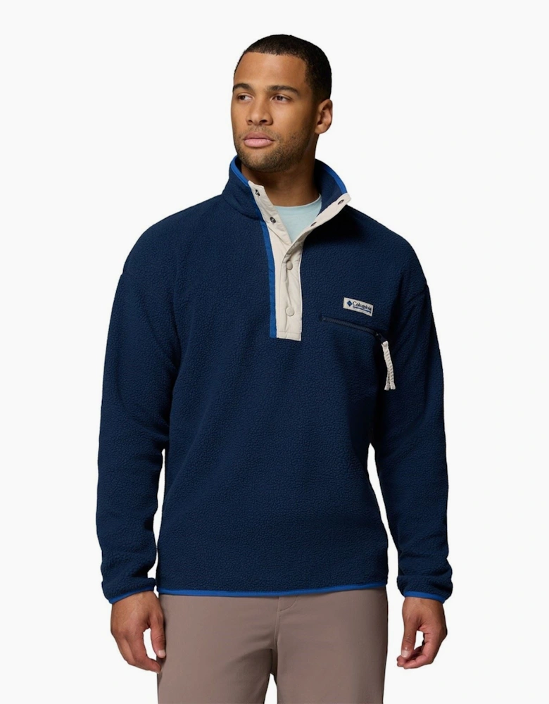 Helvetia II Half Snap Men's Blue Fleece Jacket