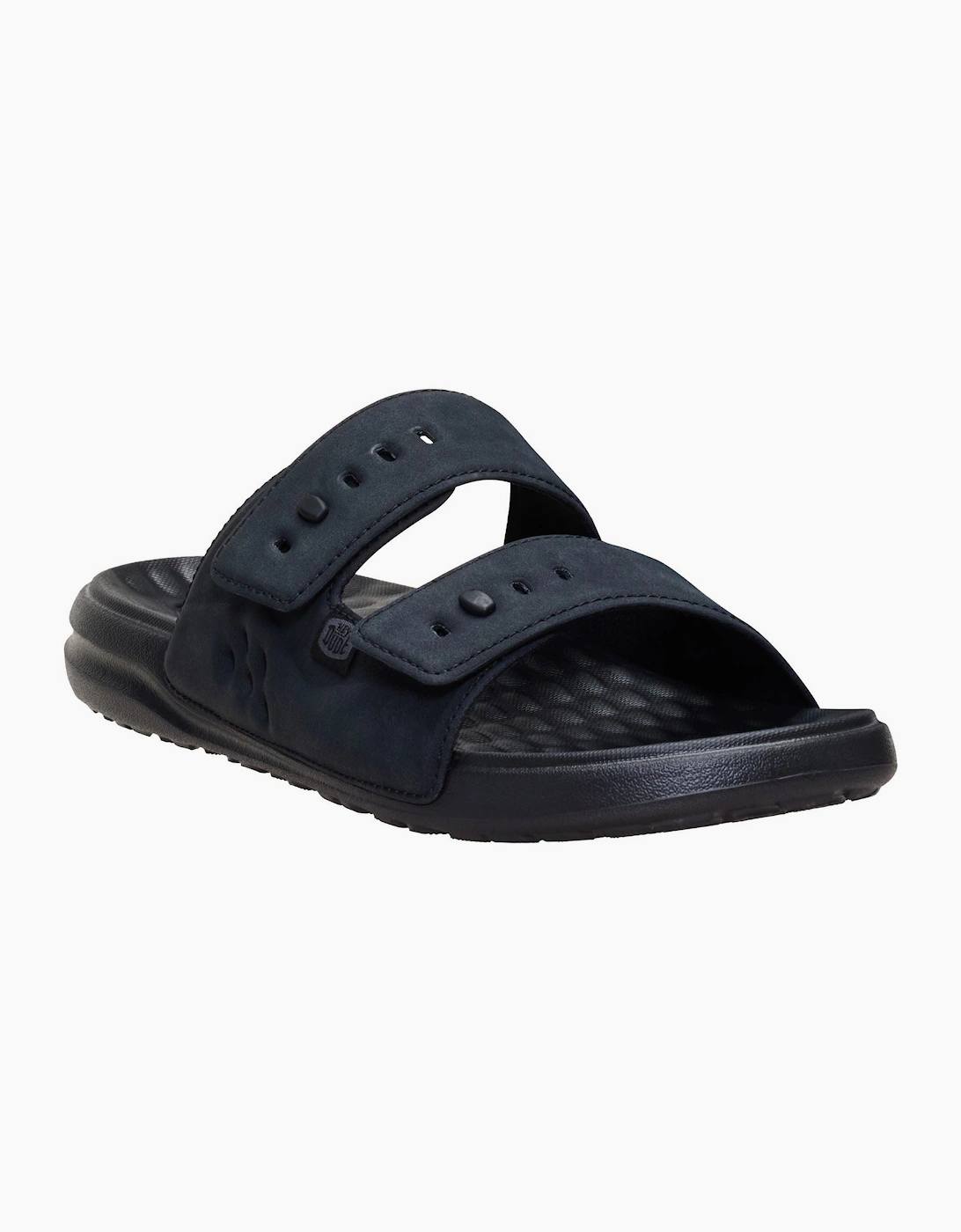 HEYDUDE Wave 2 Strap Polyurethane Men's Black/Black Sandals, 9 of 8