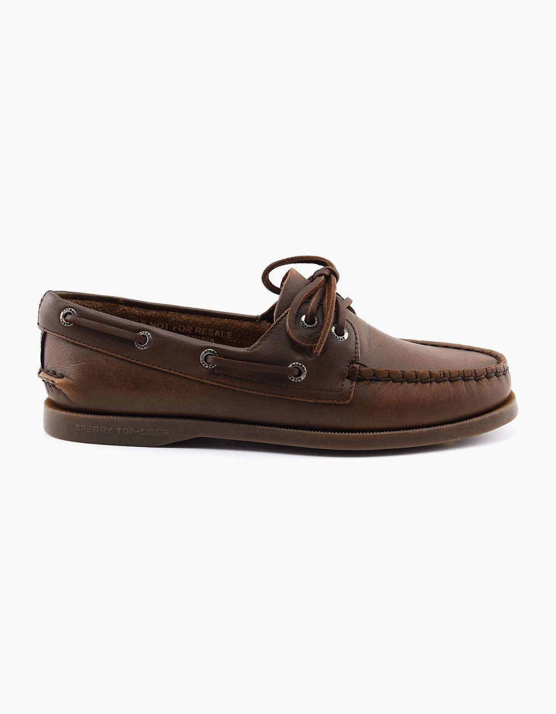 Sperry Authentic 2 Eye Boat Leather Women's Medium Brown Boat Shoes