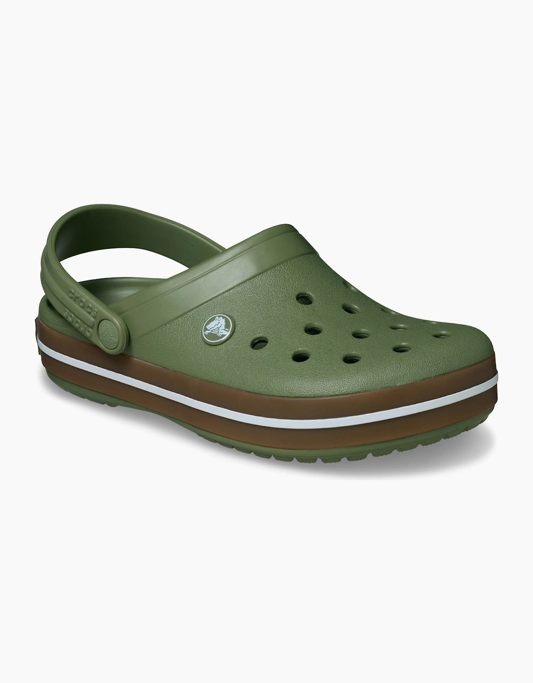 Crocs Men's Green Crocband Gum Thermoplastic Cargo Clogs - Size: Uk 10 / Eu 45-46 / Us M11