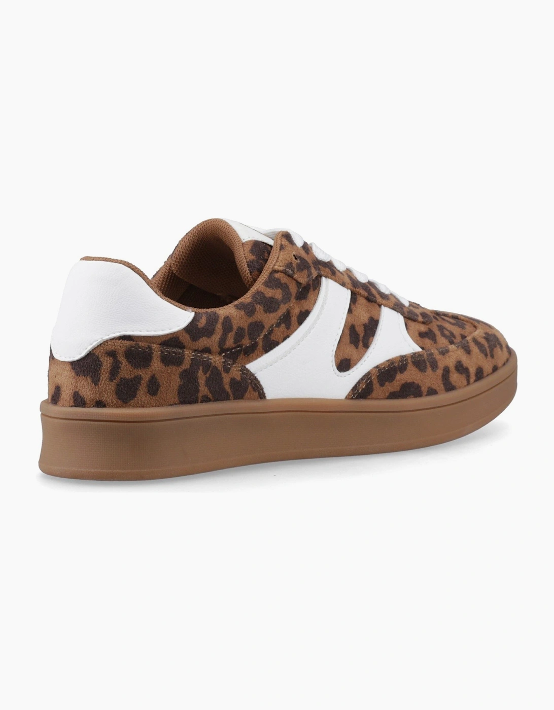 Maura Textile Textile Women's Leopard Trainers