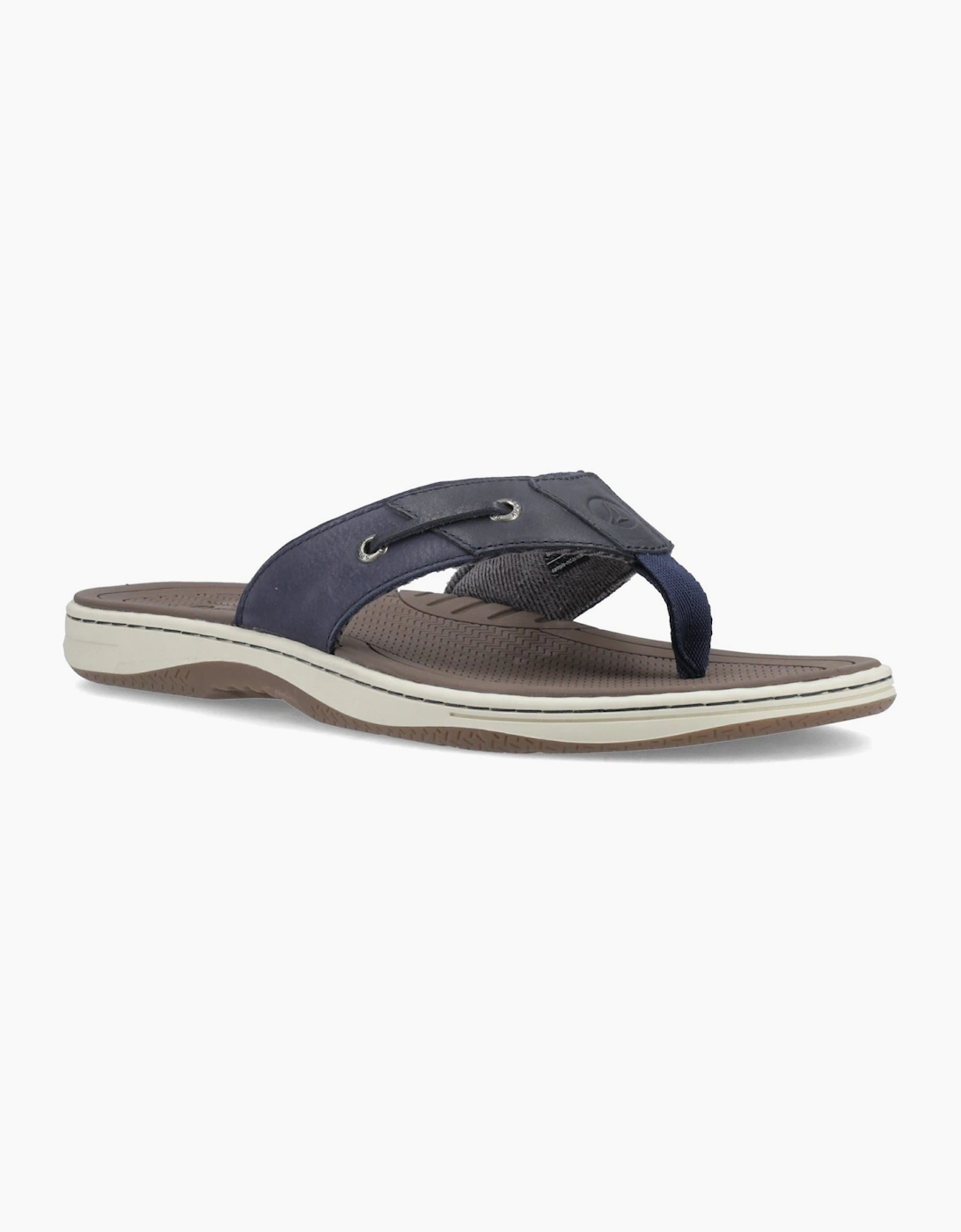 Sperry Baitfish Leather Men's Navy Sandals, 5 of 4