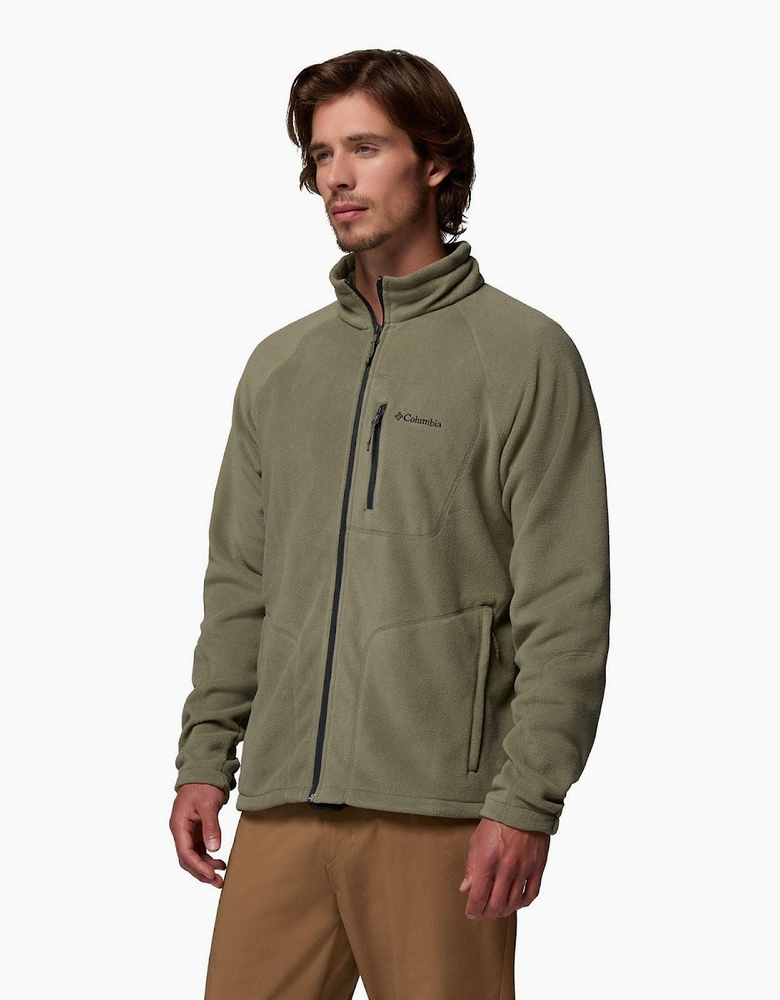 Fast Trek II Full Zip Men's Green Fleece Jacket