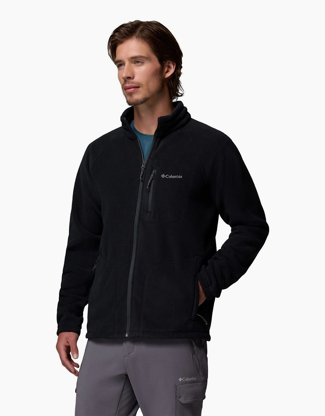 Fast Trek II Full Zip Men's Black Fleece Jacket