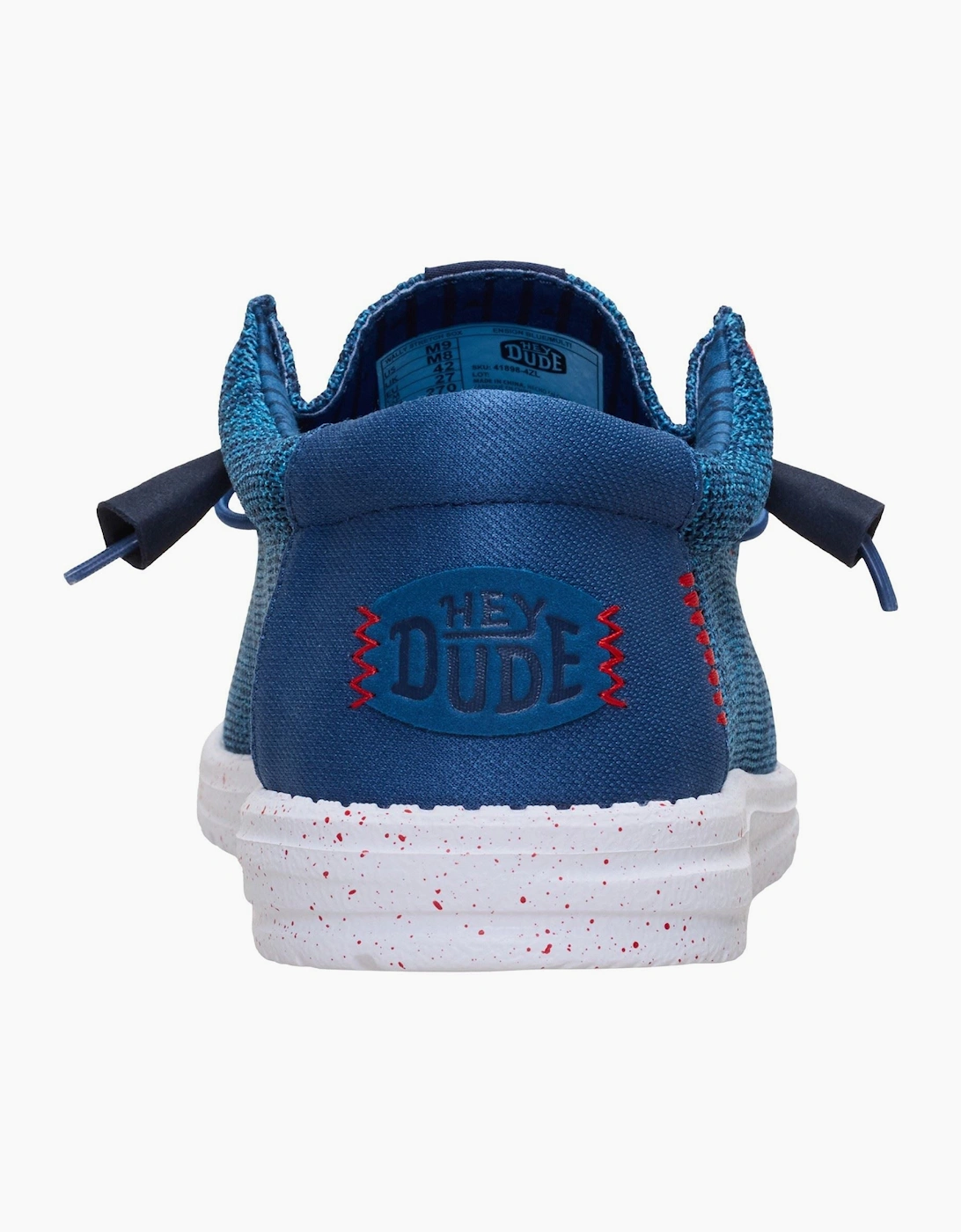 HEYDUDE Wally Stretch Sox Polyester Men's Ensign Blue/Multi Loafers