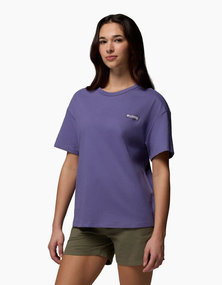 CSC Heavyweight Graphic Tee Cotton Women's Purple T-Shirt