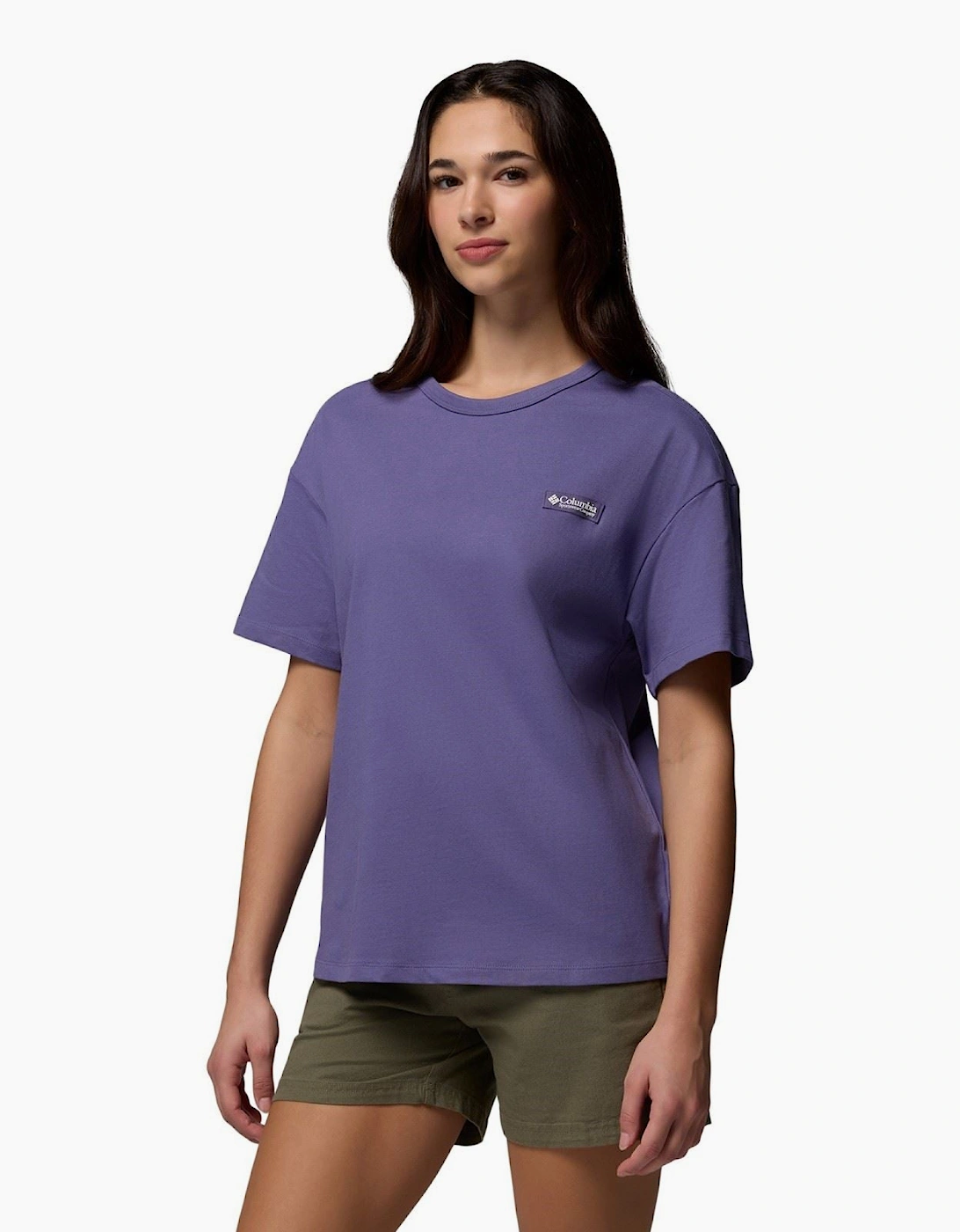 CSC Heavyweight Graphic Tee Cotton Women's Purple T-Shirt