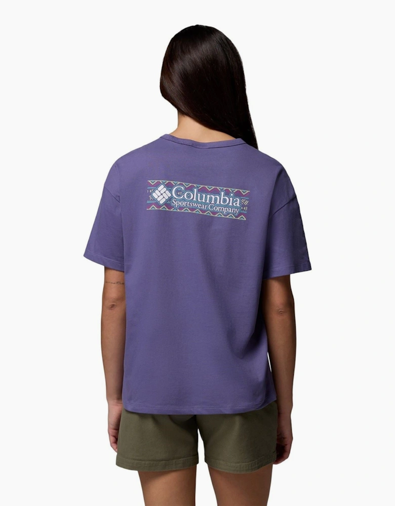 CSC Heavyweight Graphic Tee Cotton Women's Purple T-Shirt