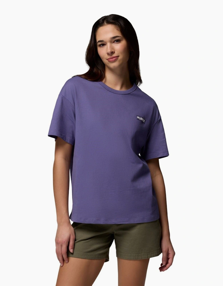 CSC Heavyweight Graphic Tee Cotton Women's Purple T-Shirt