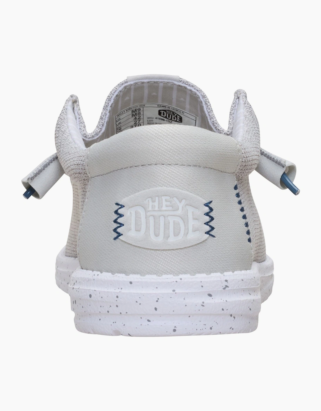 HEYDUDE Wally Stretch Sox Polyester Men's Dawn Blue/Multi Loafers