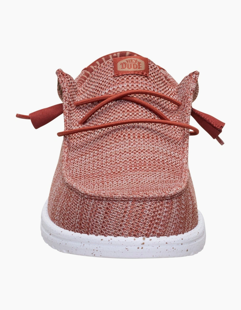 HEYDUDE Wally Stretch Sox Polyester Men's Burnt Red/Multi Loafers