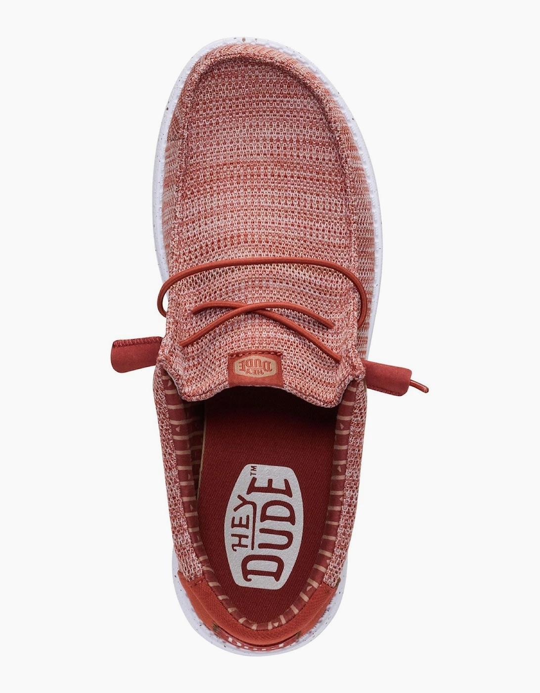 HEYDUDE Wally Stretch Sox Polyester Men's Burnt Red/Multi Loafers