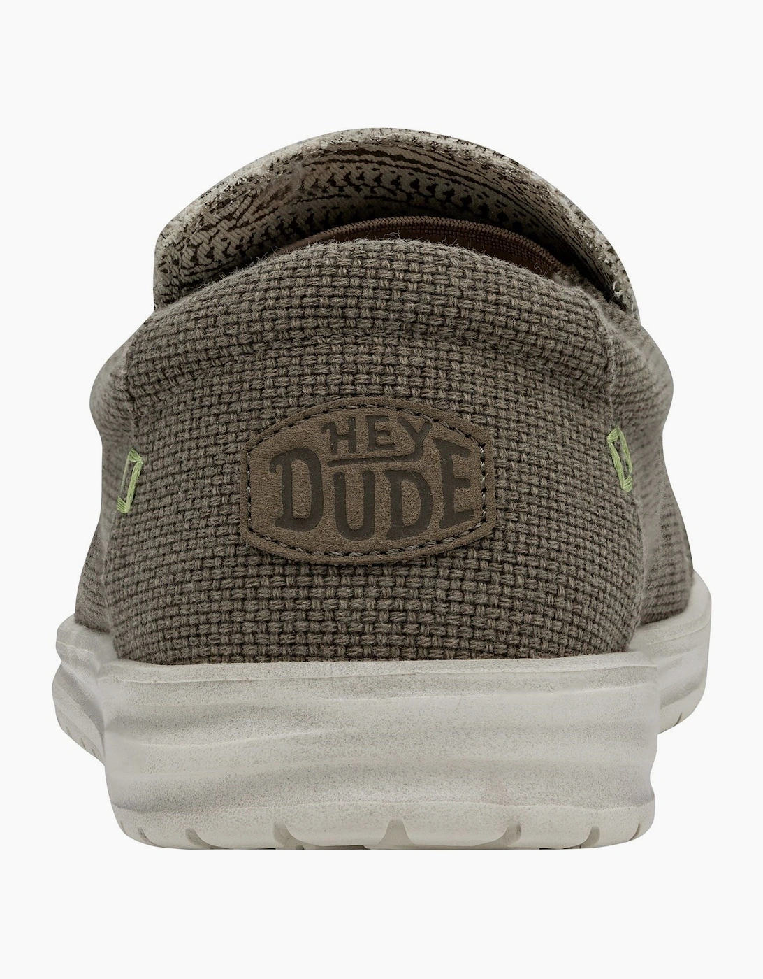 HEYDUDE Mikka Braided Textile Men's Fossil Loafers