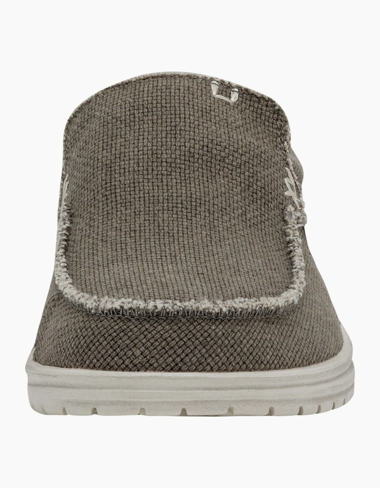 HEYDUDE Mikka Braided Textile Men's Fossil Loafers