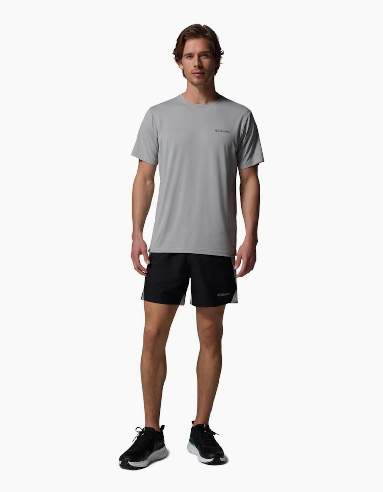 Three Pitch Polyester Men's Black Activewear Shorts