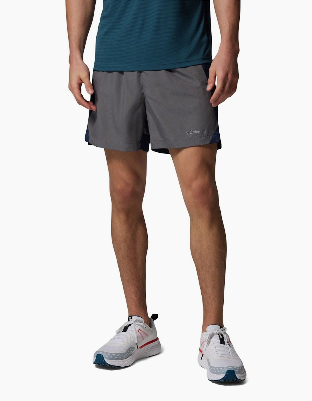 Columbia Men's Grey Three Pitch Polyester Activewear Shorts - Size: 37/36/32