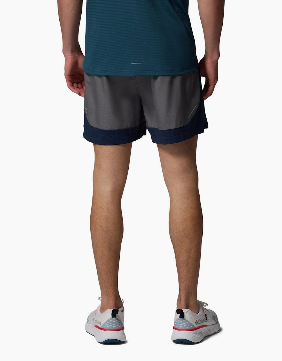 Three Pitch Polyester Men's Grey Activewear Shorts