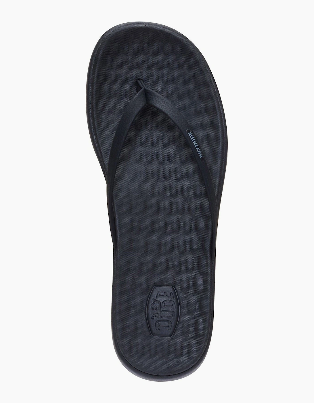 HEYDUDE Maui Breeze Polyurethane Women's Black/Black Flip Flops