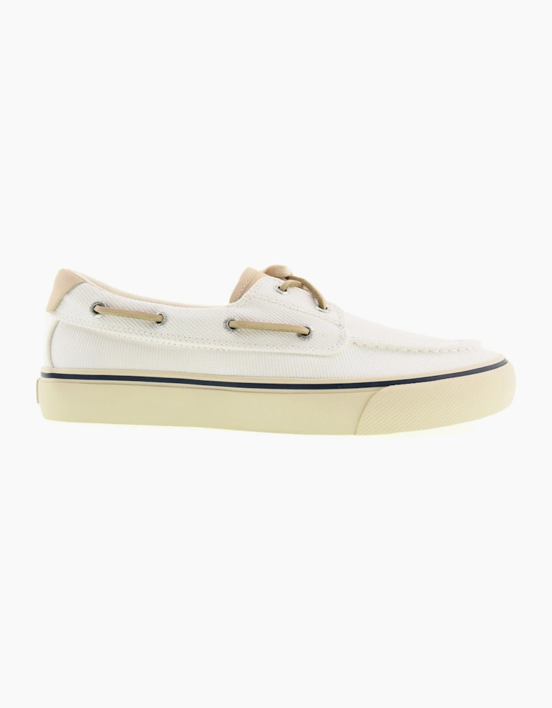 Sperry Helm 2-Eye Textile Men's White Boat Shoes