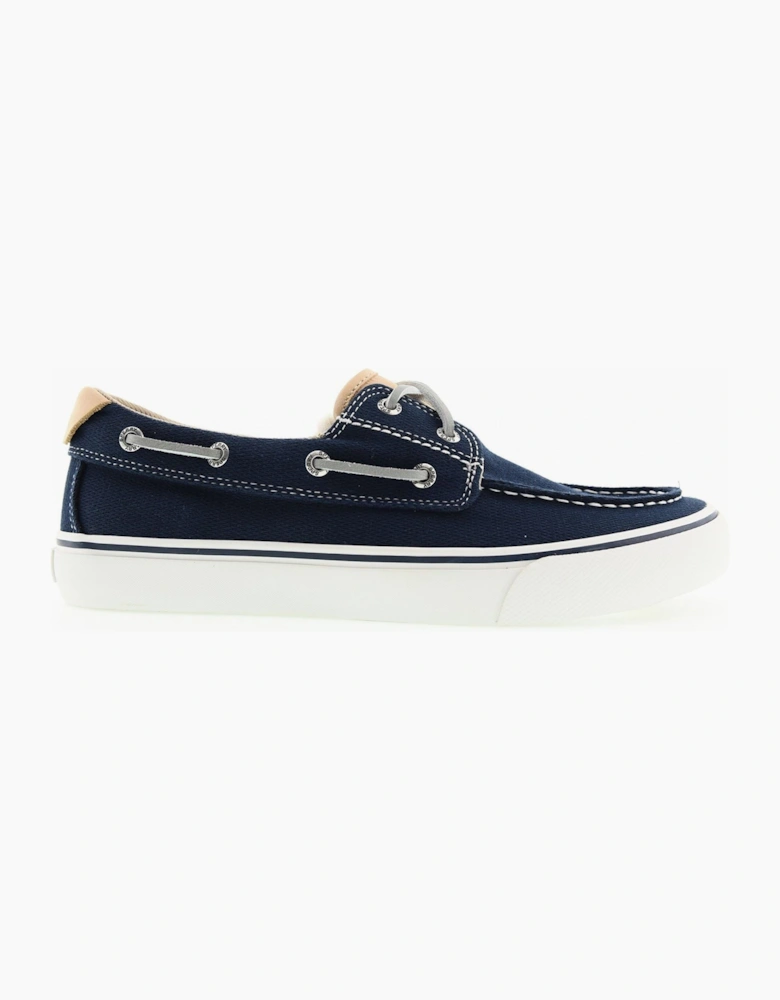 Sperry Helm 2-Eye Textile Men's Navy Boat Shoes