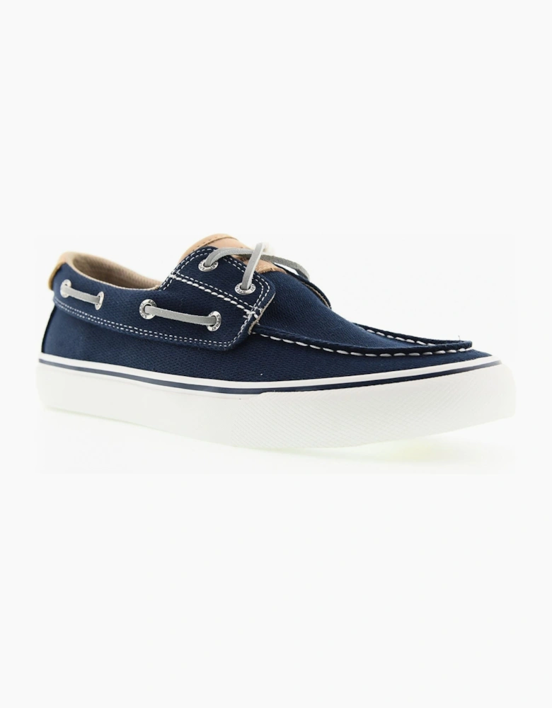 Sperry Helm 2-Eye Textile Men's Navy Boat Shoes