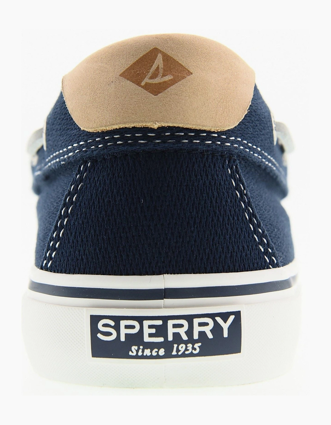 Sperry Helm 2-Eye Textile Men's Navy Boat Shoes