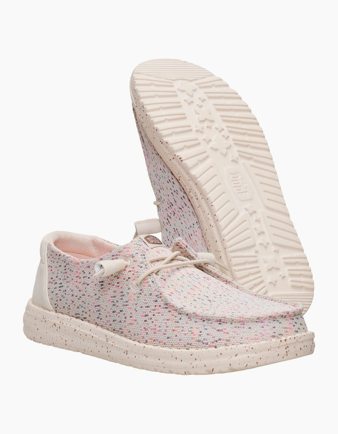 HEYDUDE Wendy Stretch Polyester Women's Taupe/Multi Loafers