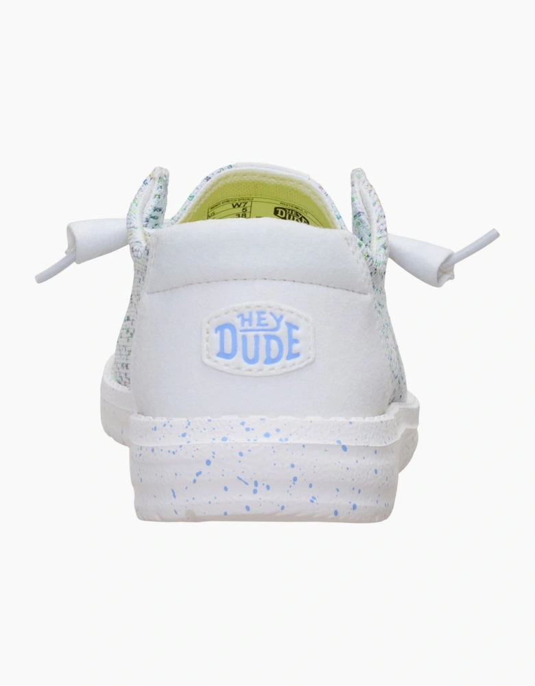 HEYDUDE Wendy Stretch Polyester Women's White/Multi Loafers