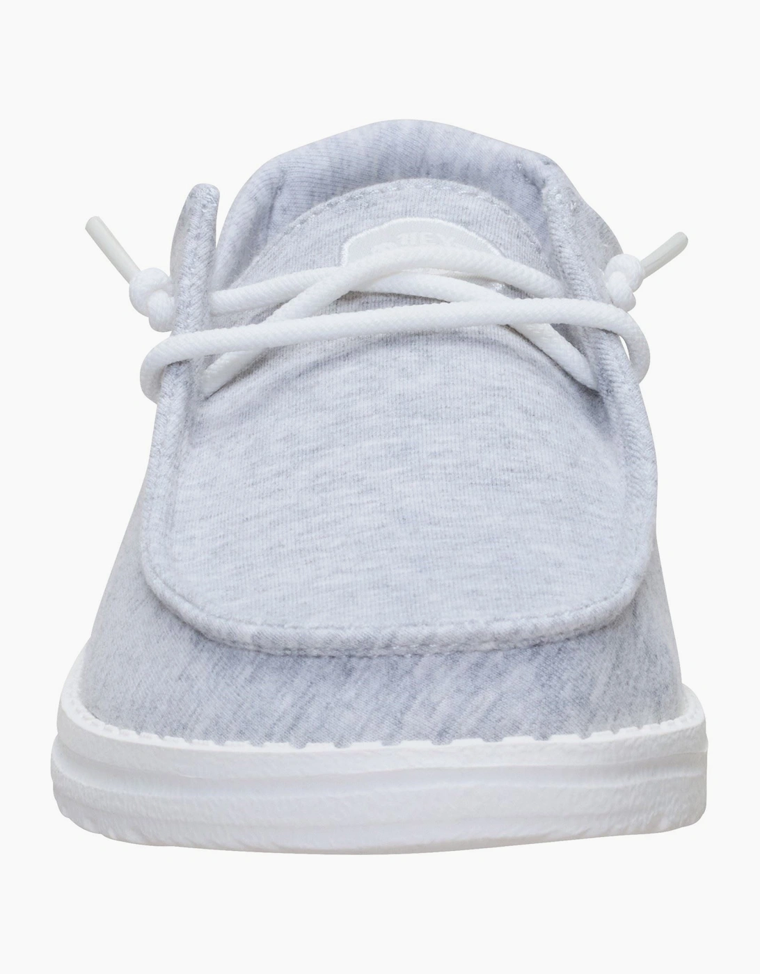 HEYDUDE Wendy Stretch Jersey Textile Women's Light Grey Loafers