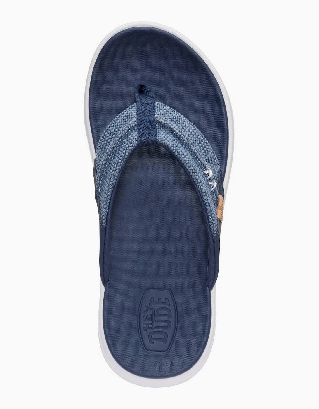 HEYDUDE Finn Flip Polyester Men's Navy Sandals