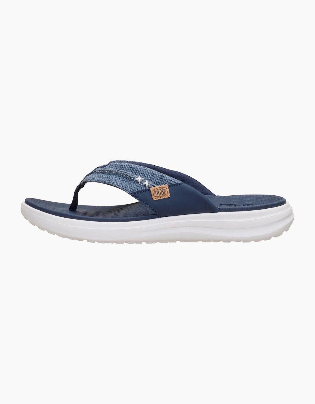 HEYDUDE Finn Flip Polyester Men's Navy Sandals