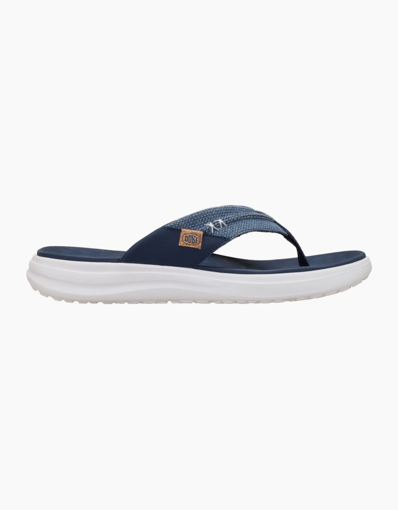 HEYDUDE Finn Flip Polyester Men's Navy Sandals