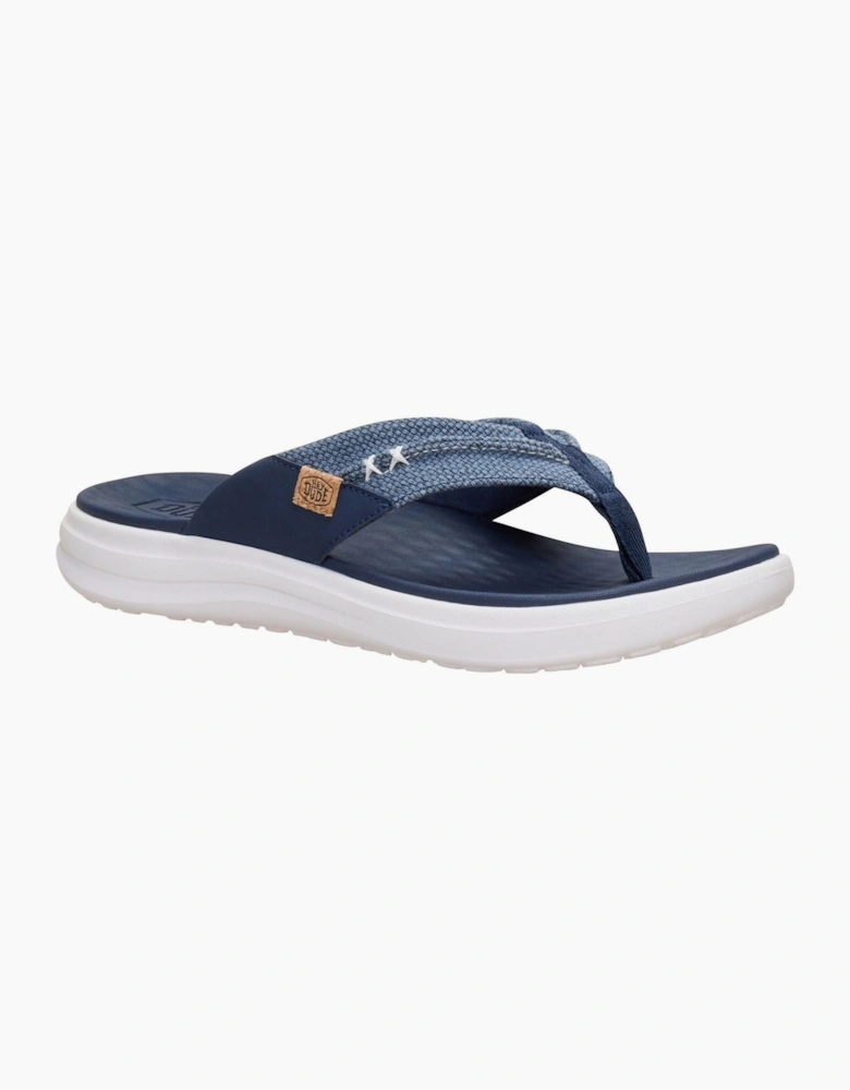 HEYDUDE Finn Flip Polyester Men's Navy Sandals
