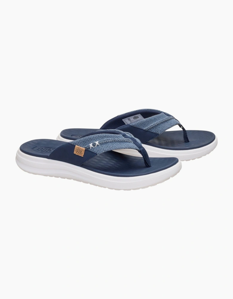 HEYDUDE Finn Flip Polyester Men's Navy Sandals