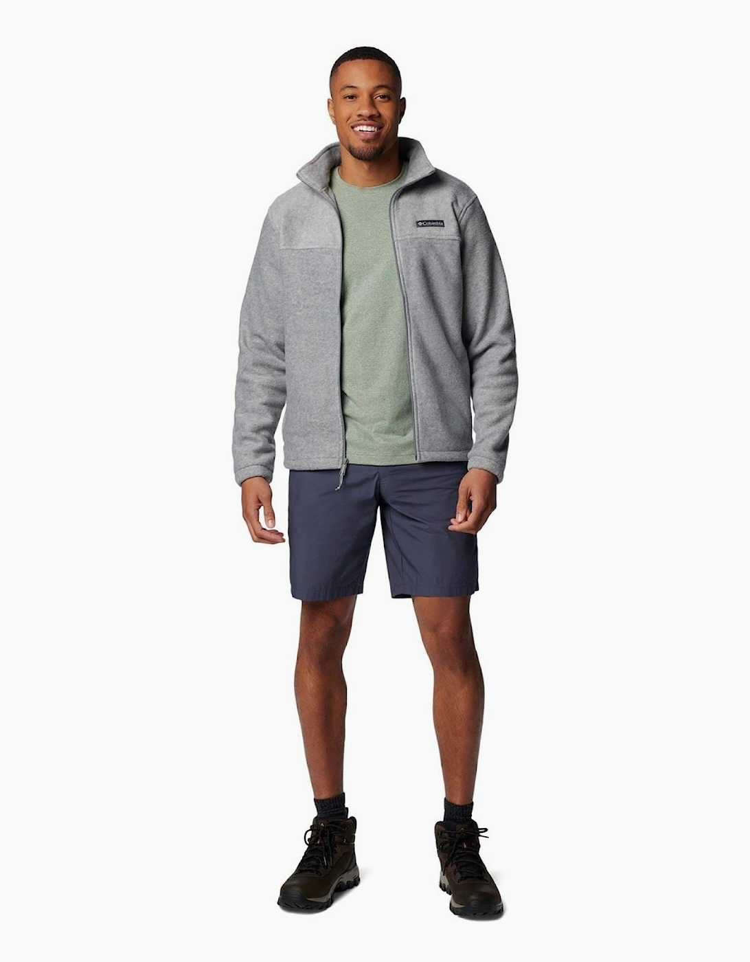 Washed Out Cotton Men's Blue Knee-Length Shorts