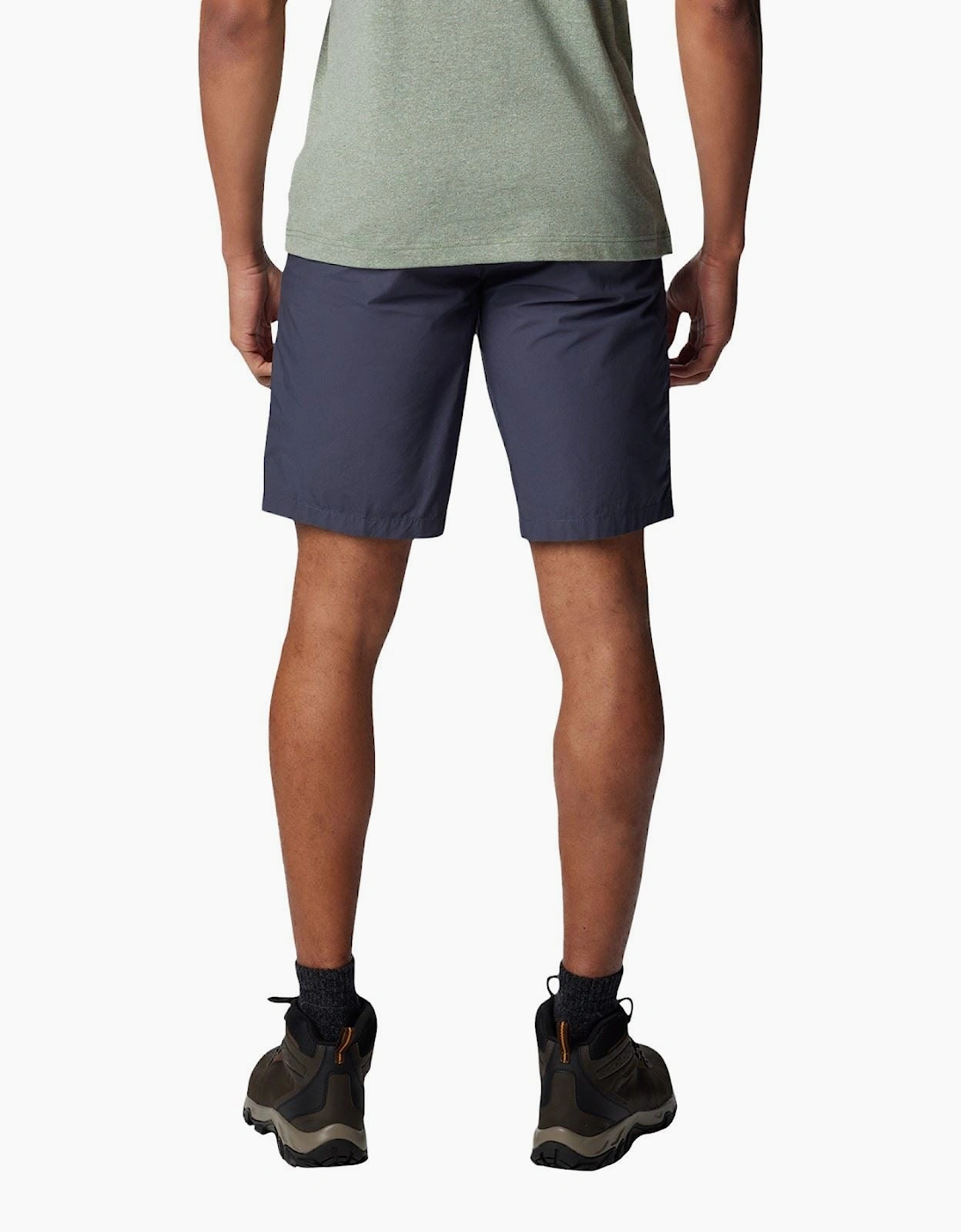 Washed Out Cotton Men's Blue Knee-Length Shorts