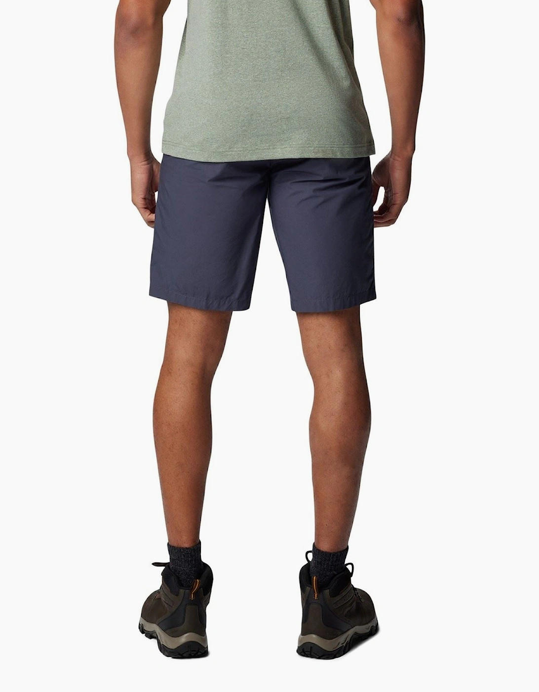 Washed Out Cotton Men's Blue Knee-Length Shorts