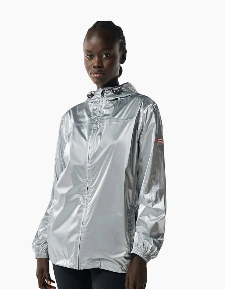 Packable Unisex Adults Silver Rain Jacket