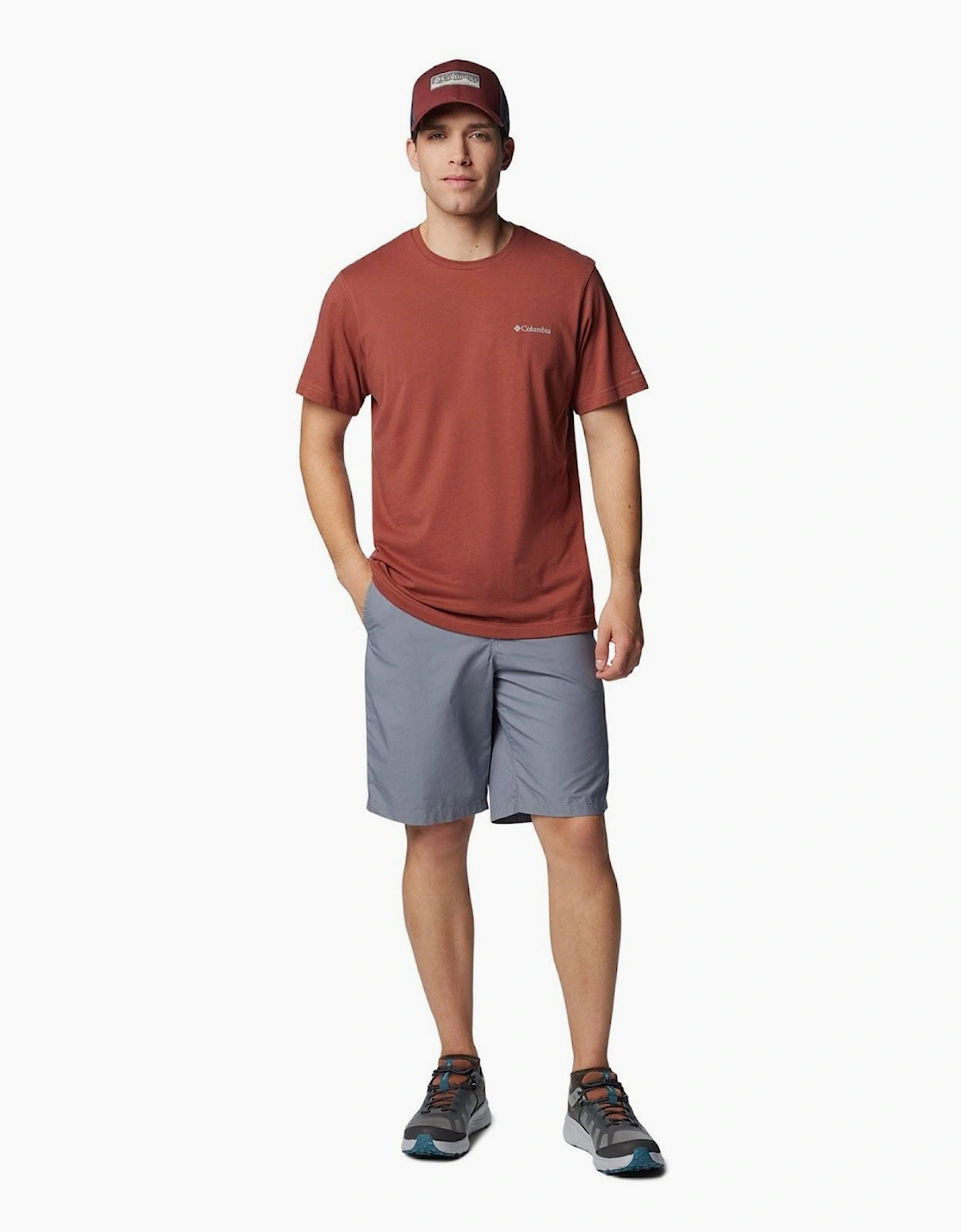 Washed Out Cotton Men's Grey Knee-Length Shorts