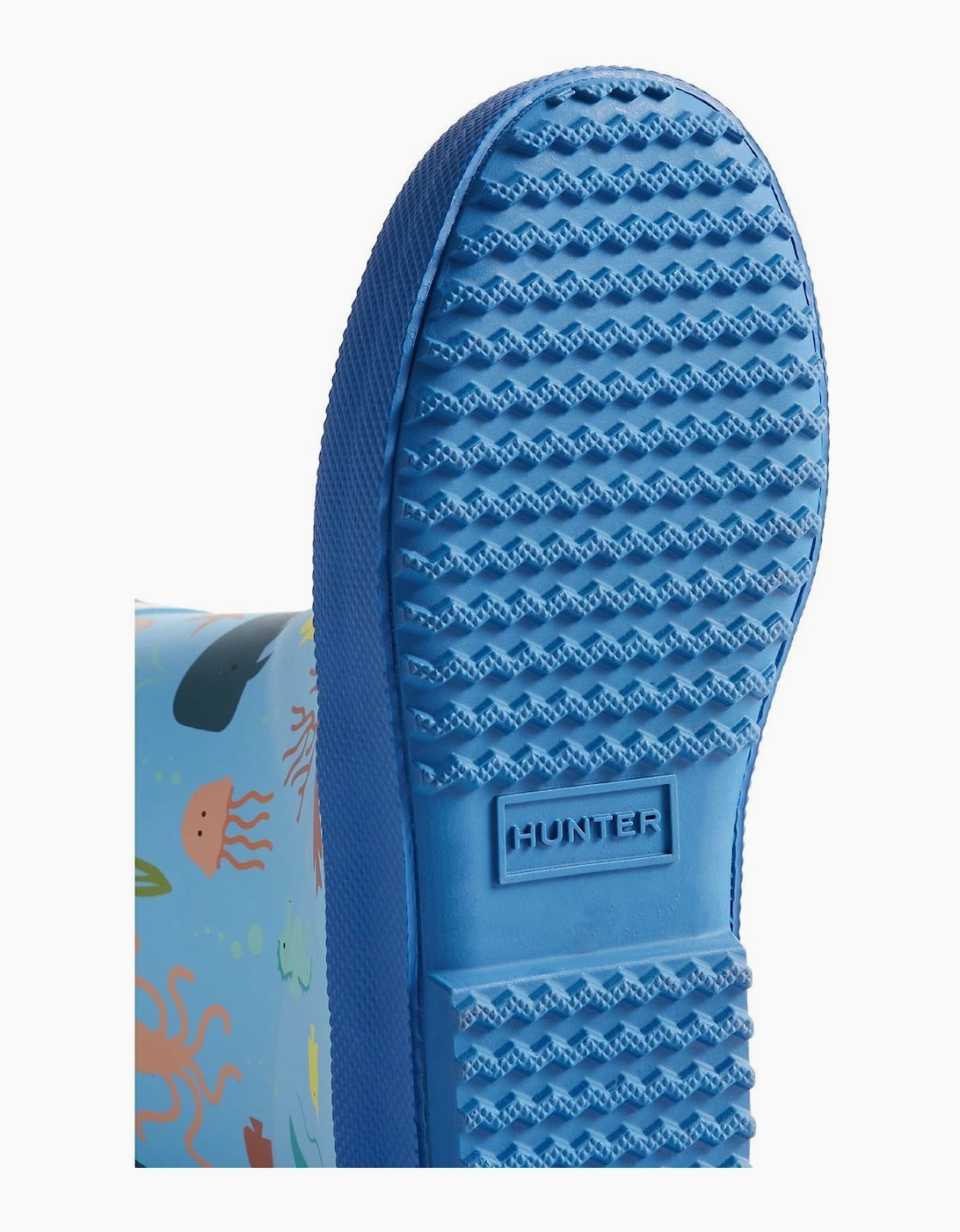 Kids First Classic Ocean Print Boot Rubber Kid's Amplifying Blue/Dragonfly Blue Wellington Boots