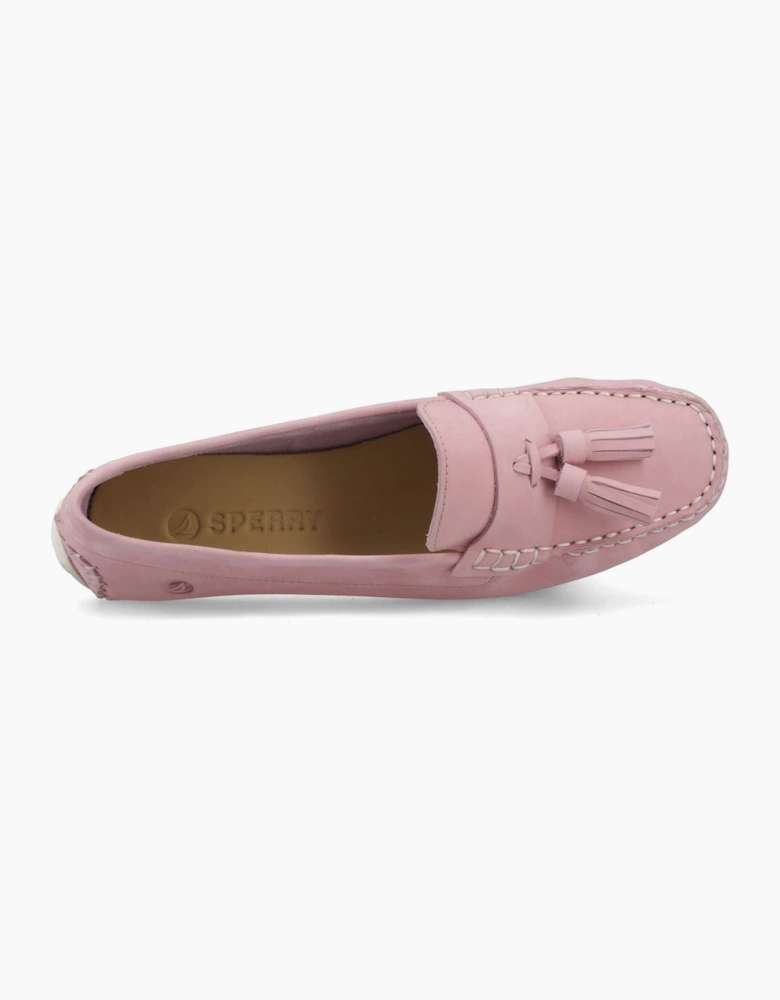 Sperry Salvador Slip On Nubuck Women's Pink Moccasins Shoes