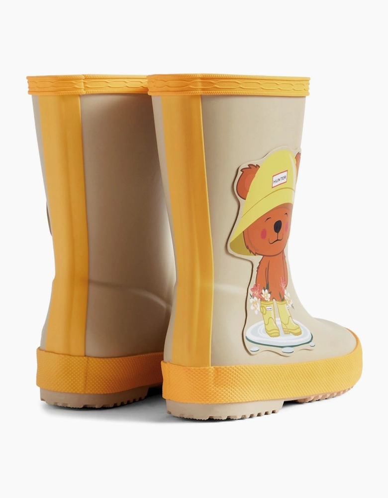 Kids First Bear Print Boot Rubber Kid's Bear Print Wellington Boots
