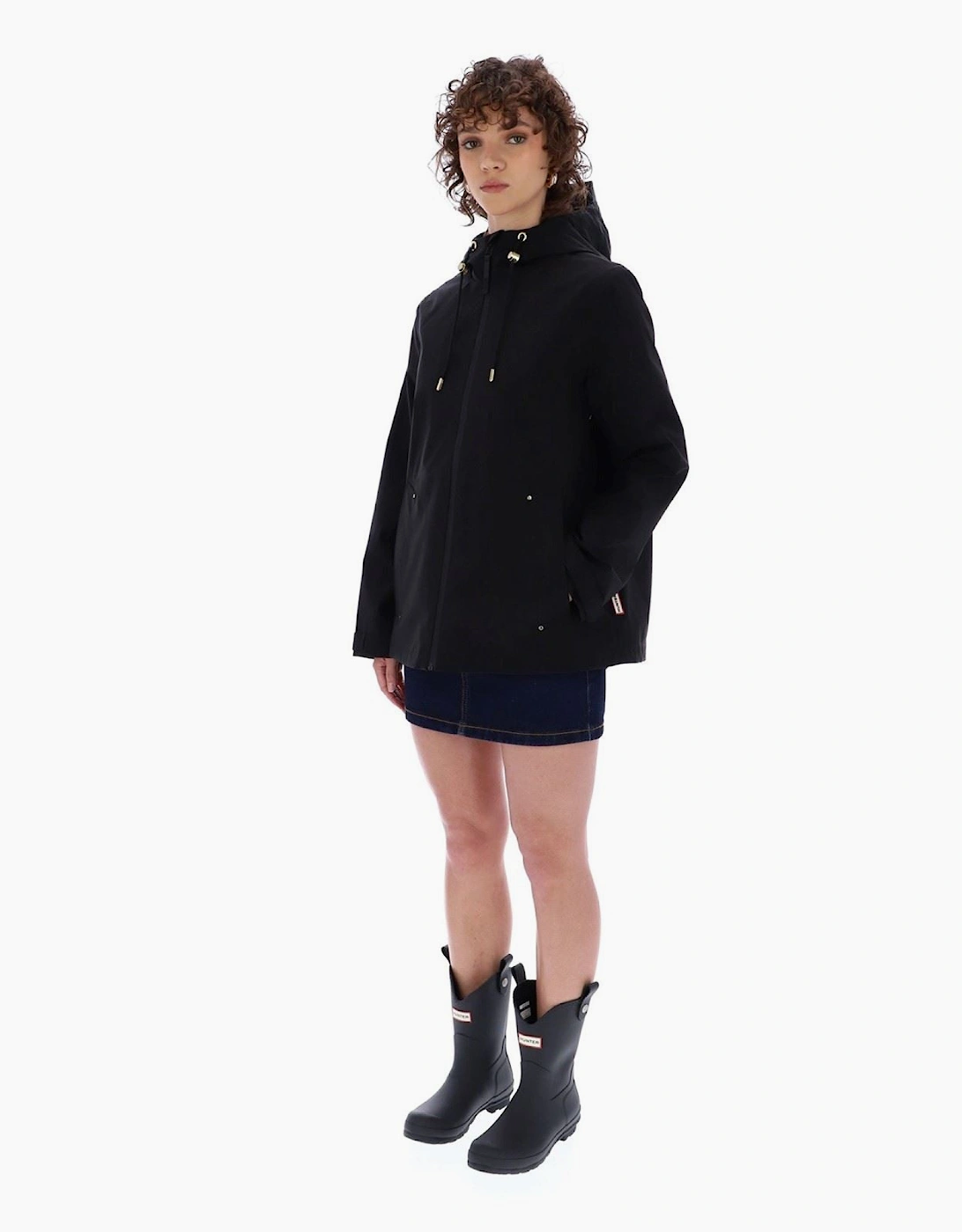 Original Lightweight Waterproof Women's Black Rain Jacket