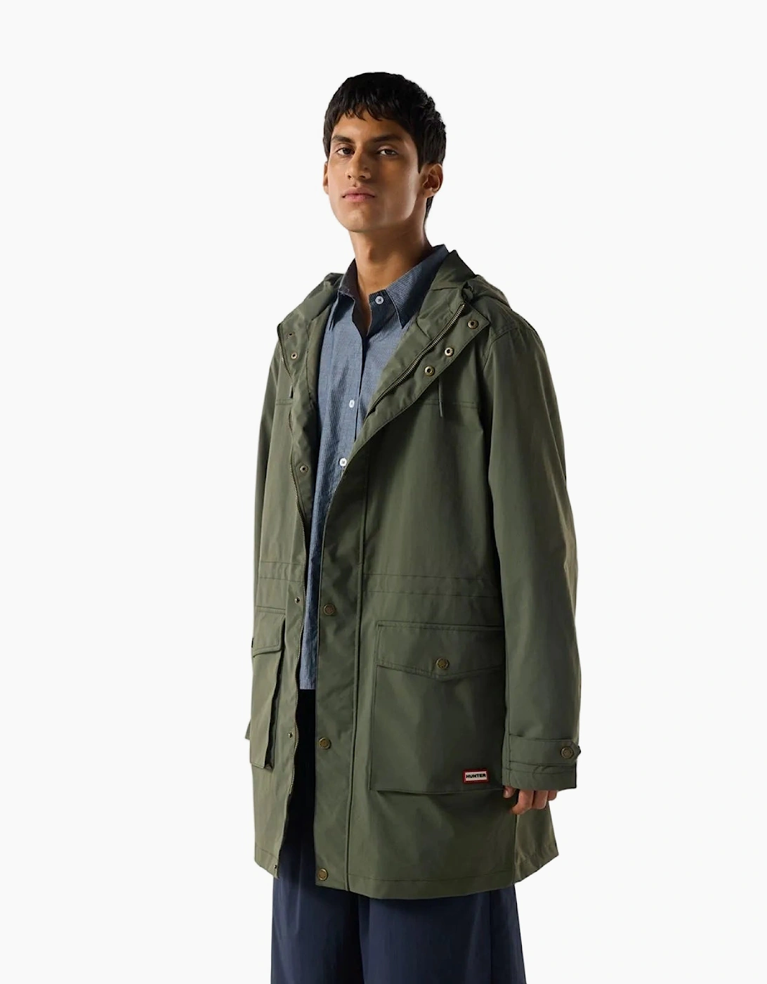 Lightweight Waterproof Men's Green Rain Parkas, 4 of 3