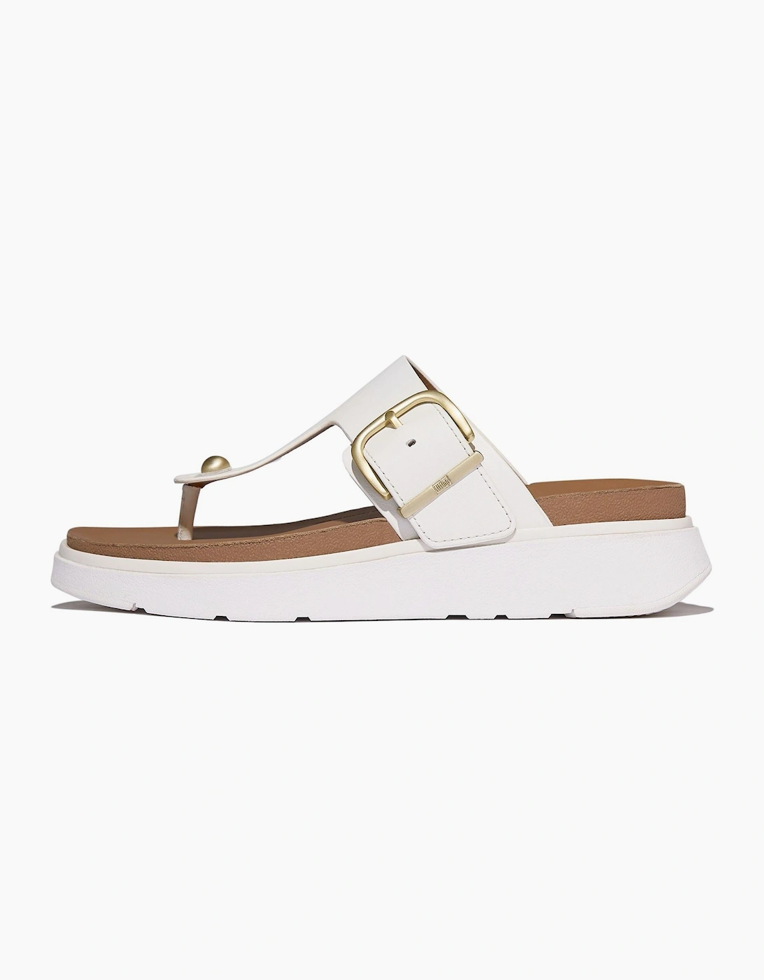 Gen-FF Toe-Post Leather Women's Urban White Sandals