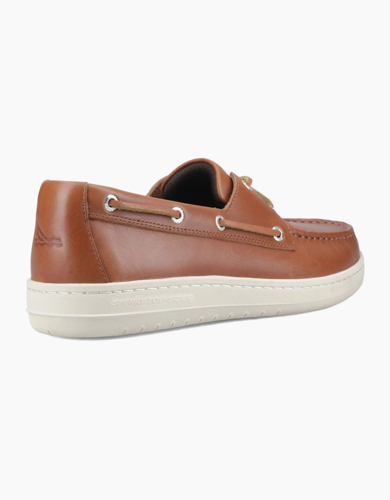 Sperry Strake 2-Eye Boat Leather Men's Open Tan Boat Shoes
