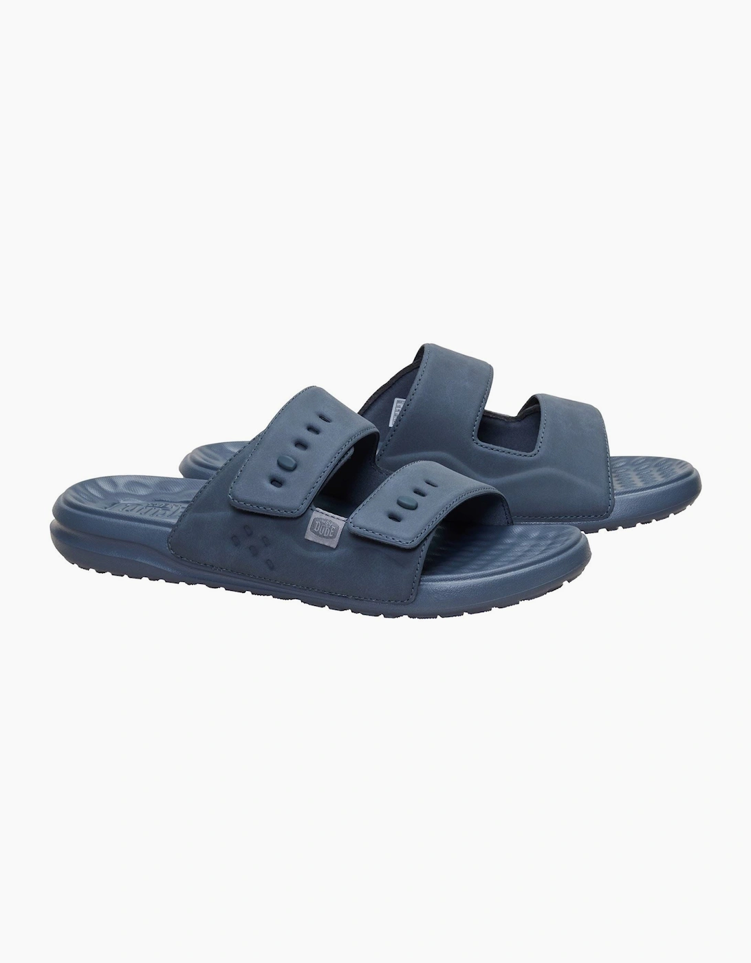 HEYDUDE Wave 2 Strap Polyurethane Men's Turbulence Grey Sandals
