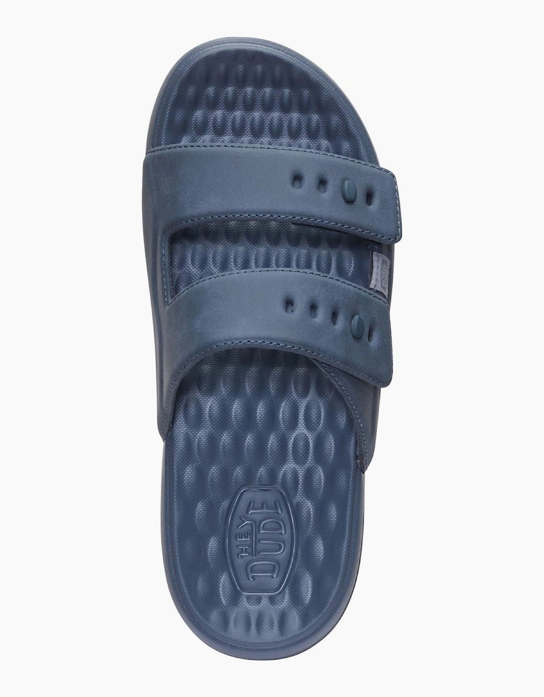 HEYDUDE Wave 2 Strap Polyurethane Men's Turbulence Grey Sandals