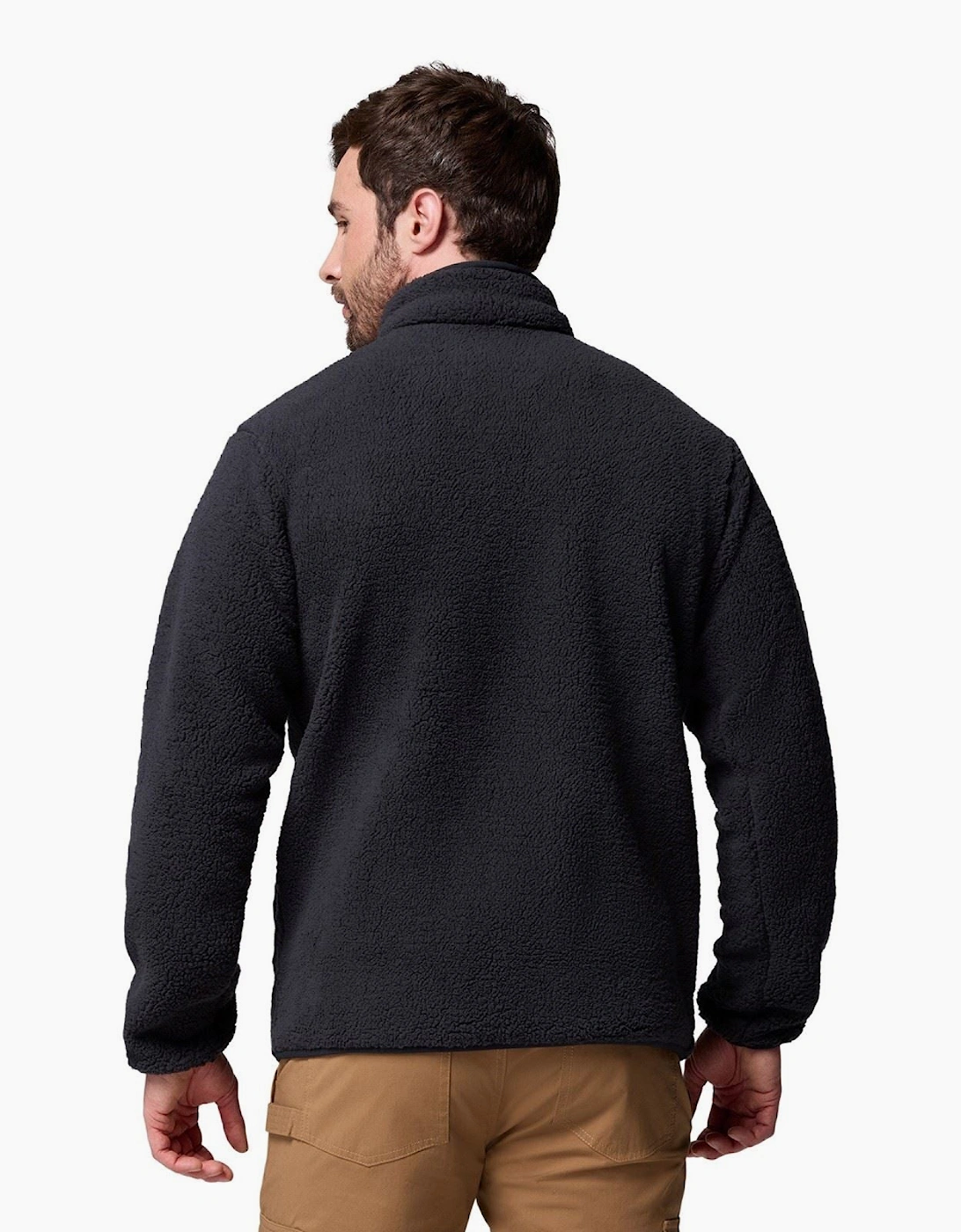 Rugged Ridge High Pile Full Zip Men's Black Fleece Jacket